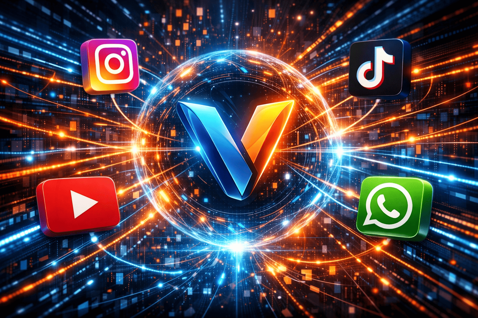 Como Estar em 5 Redes Sociais ao Mesmo Tempo com a Vozza: O Guia da Presença Digital Onipresente