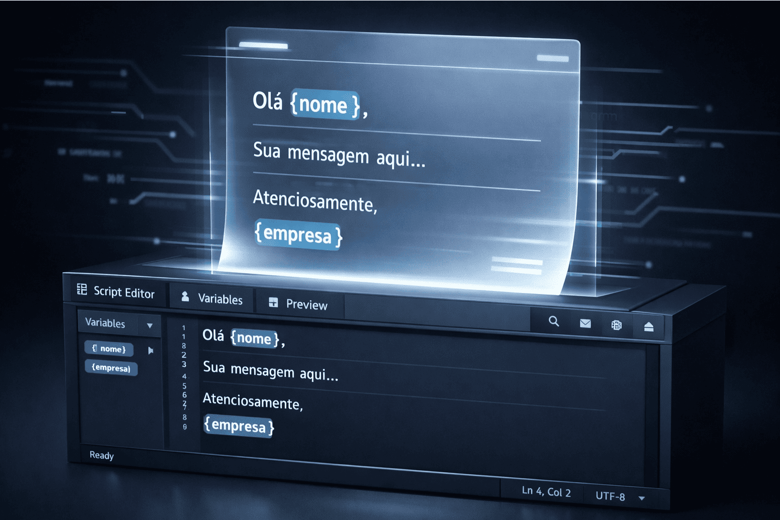 Escreva um único script