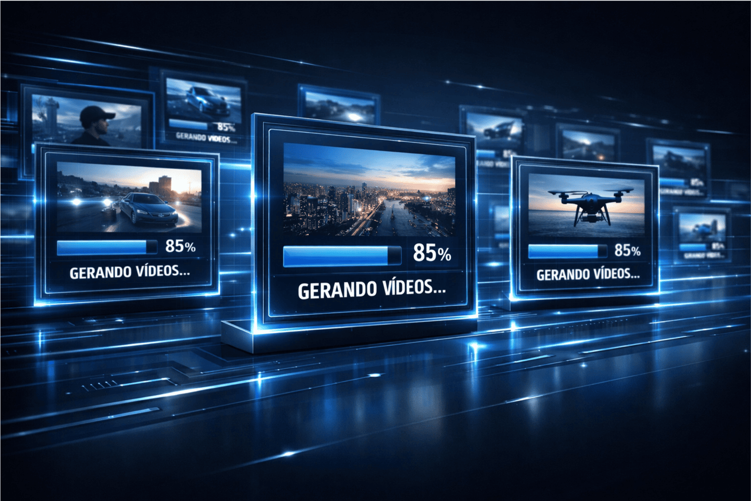 Gere vídeos em escala